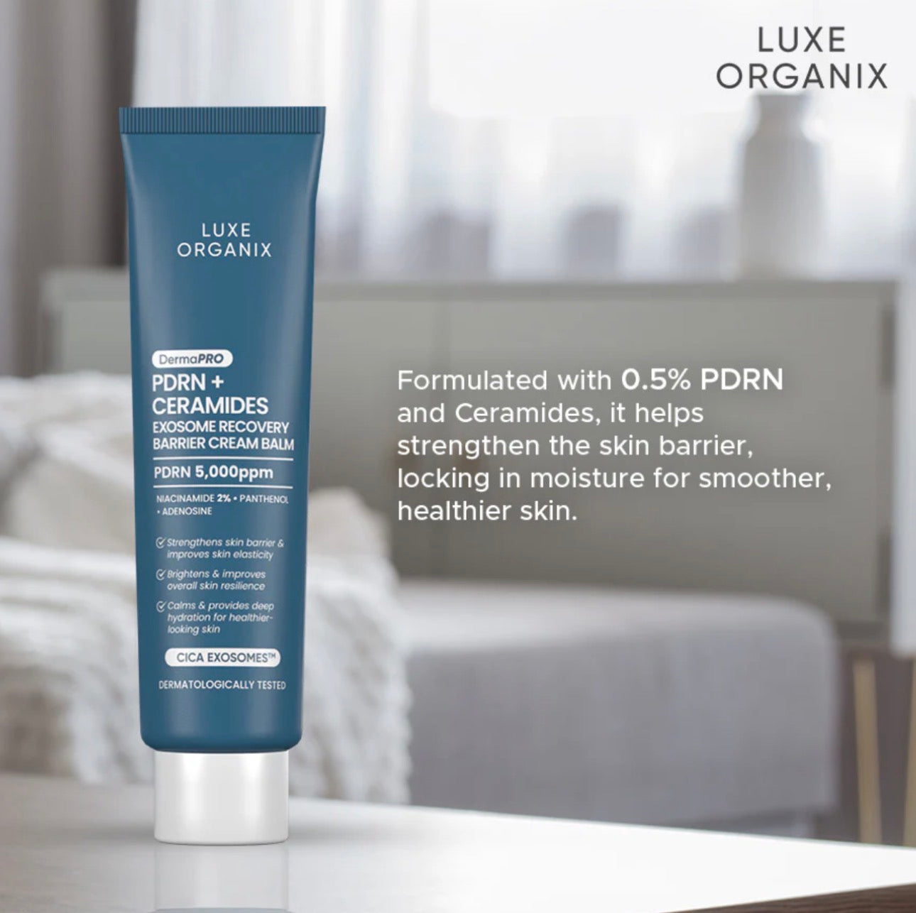 Luxe Organix DermaPRO PDRN + Ceramides Barrier Cream Balm 30g