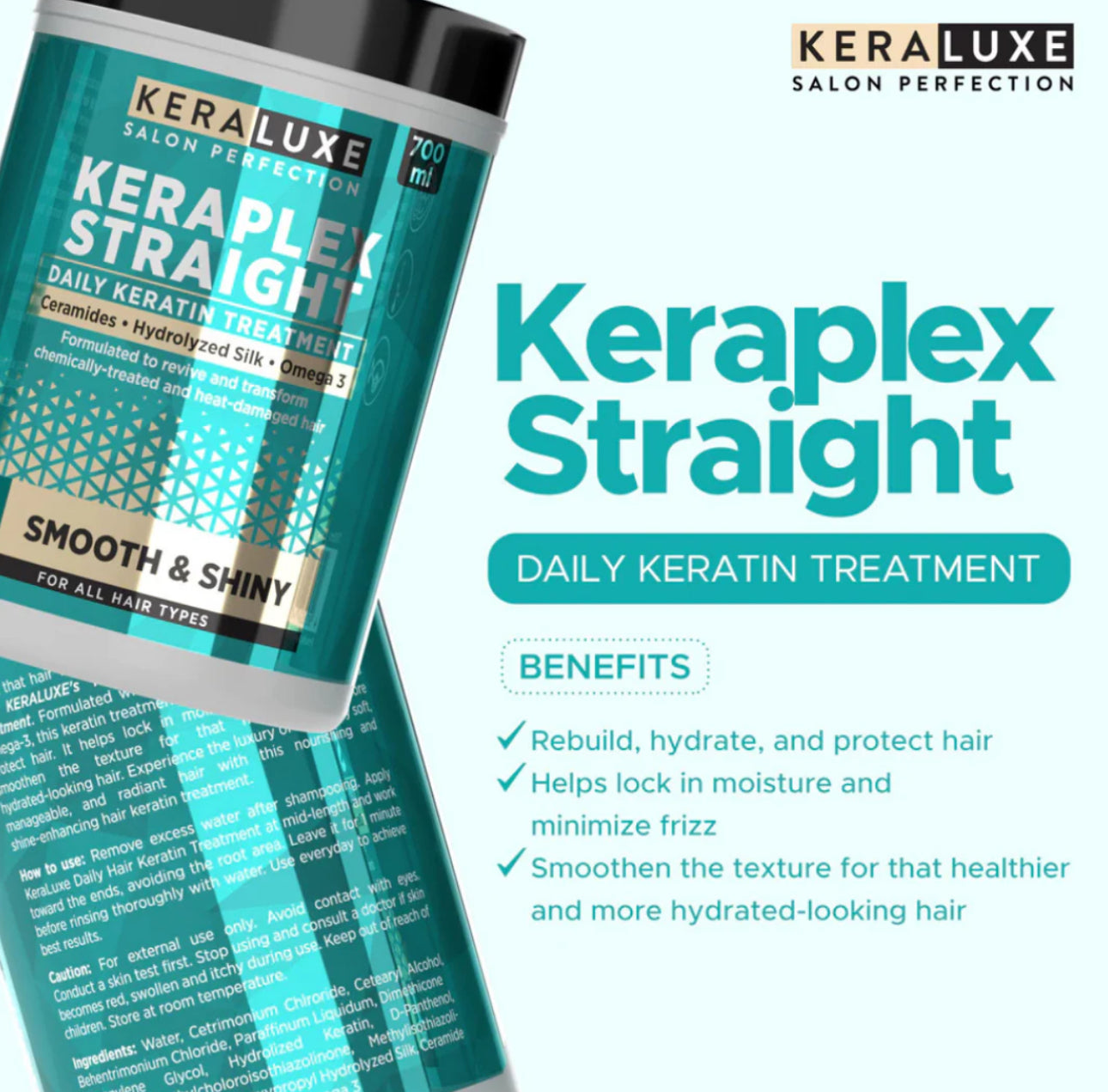 Kera Luxe Keraplex Straight Daily Keratin Treatment 700ml