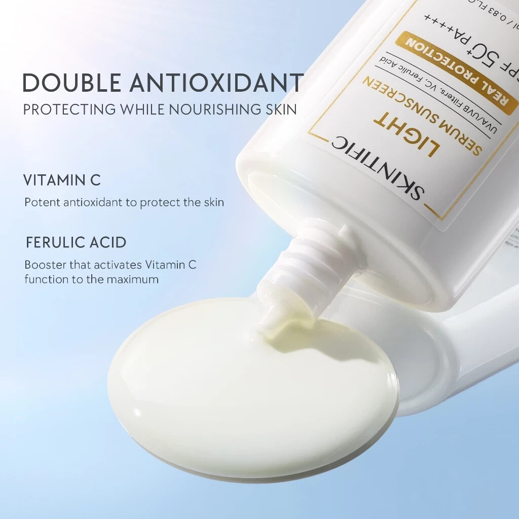 SKINTIFIC Light Serum Sunscreen SPF50 PA++++ 25ml