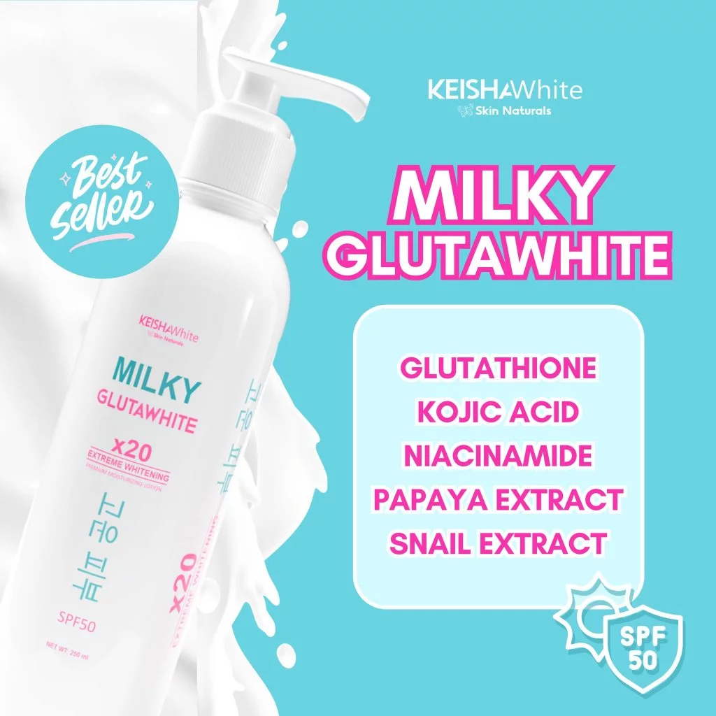 Keisha White Milky Gluta White Premium Lotion SPF50 250ml