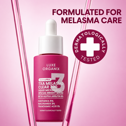 Luxe Organix TXA Melasma Clear 300 Microneedle Spicule Bright Serum 30ml