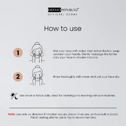 Dermorepubliq Niacinamide Acne And Oil Control Face Bar Soap 100g