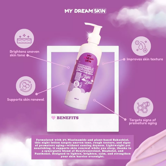 My Dream Skin Bakuchiol + Niacinamide Night Body Lotion 250ml