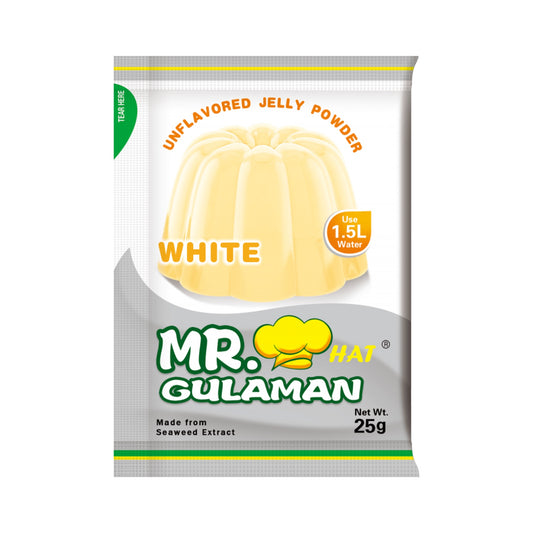 Mr. Hat Gulaman Unflavored Jelly
Powder White 25g