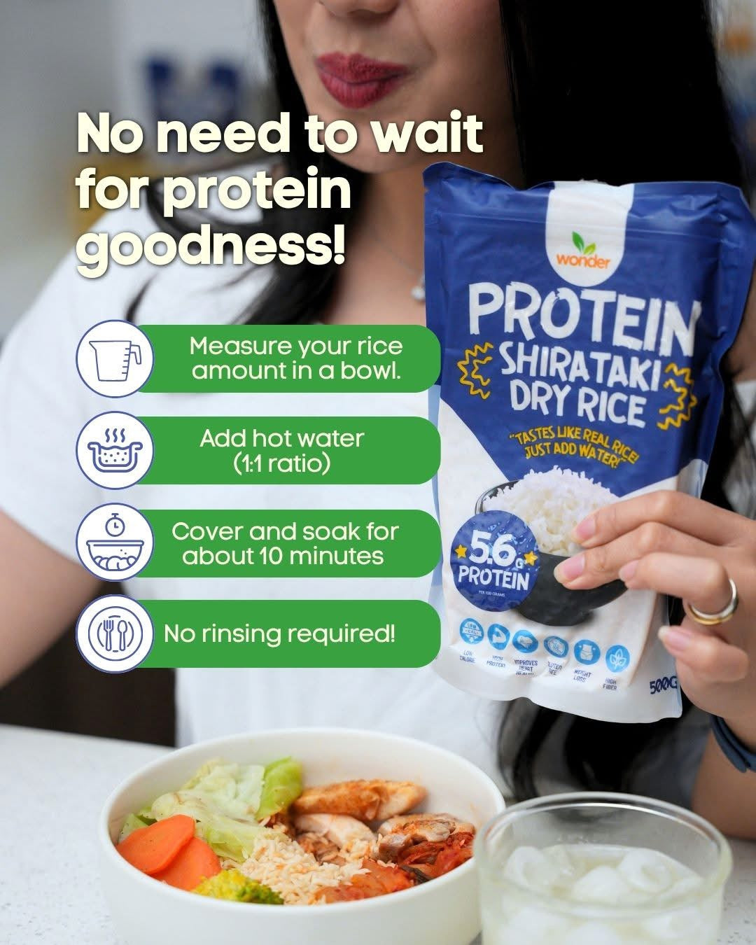 Wonder Protein Shirataki Rice 500g