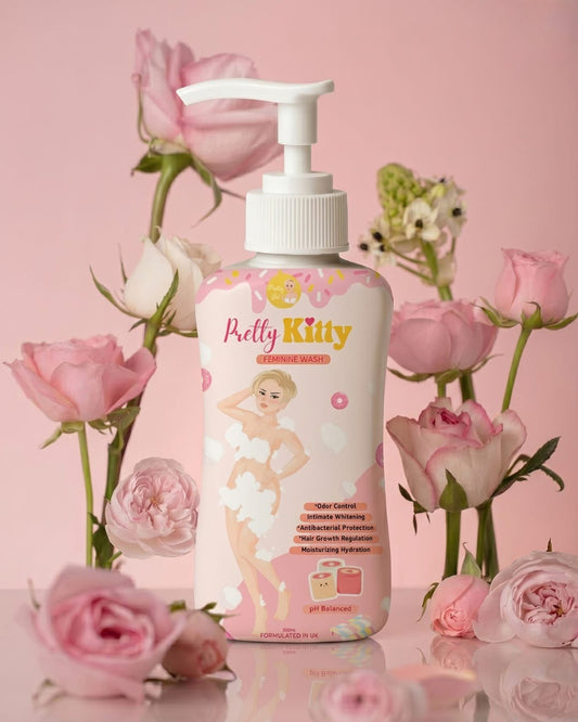 Pretty Kitty Feminine Wash by Pretty Jin - pH Balanced, Odor Control, Hydrating Care for Intimate Areas 100ml