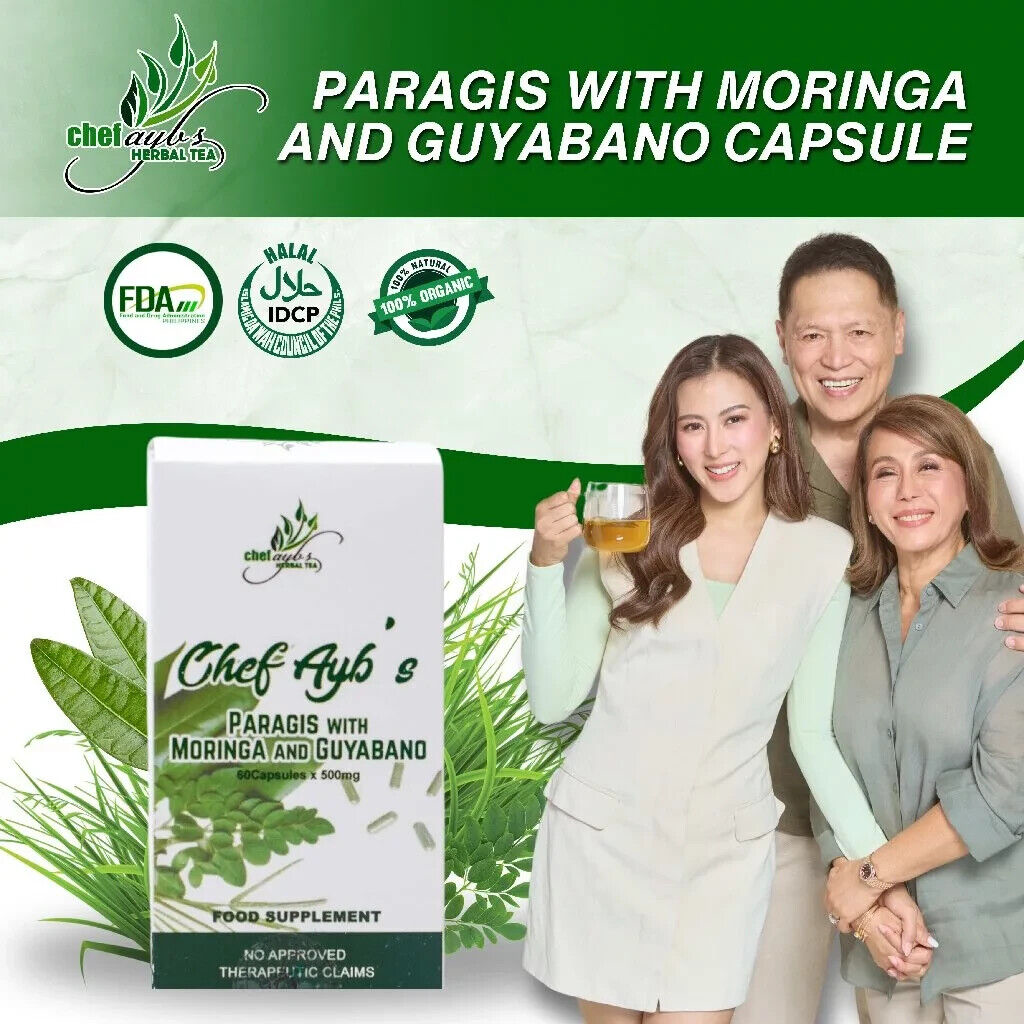 Chef Ayb’s Paragis with Moringa and Guyabano 60 Caps