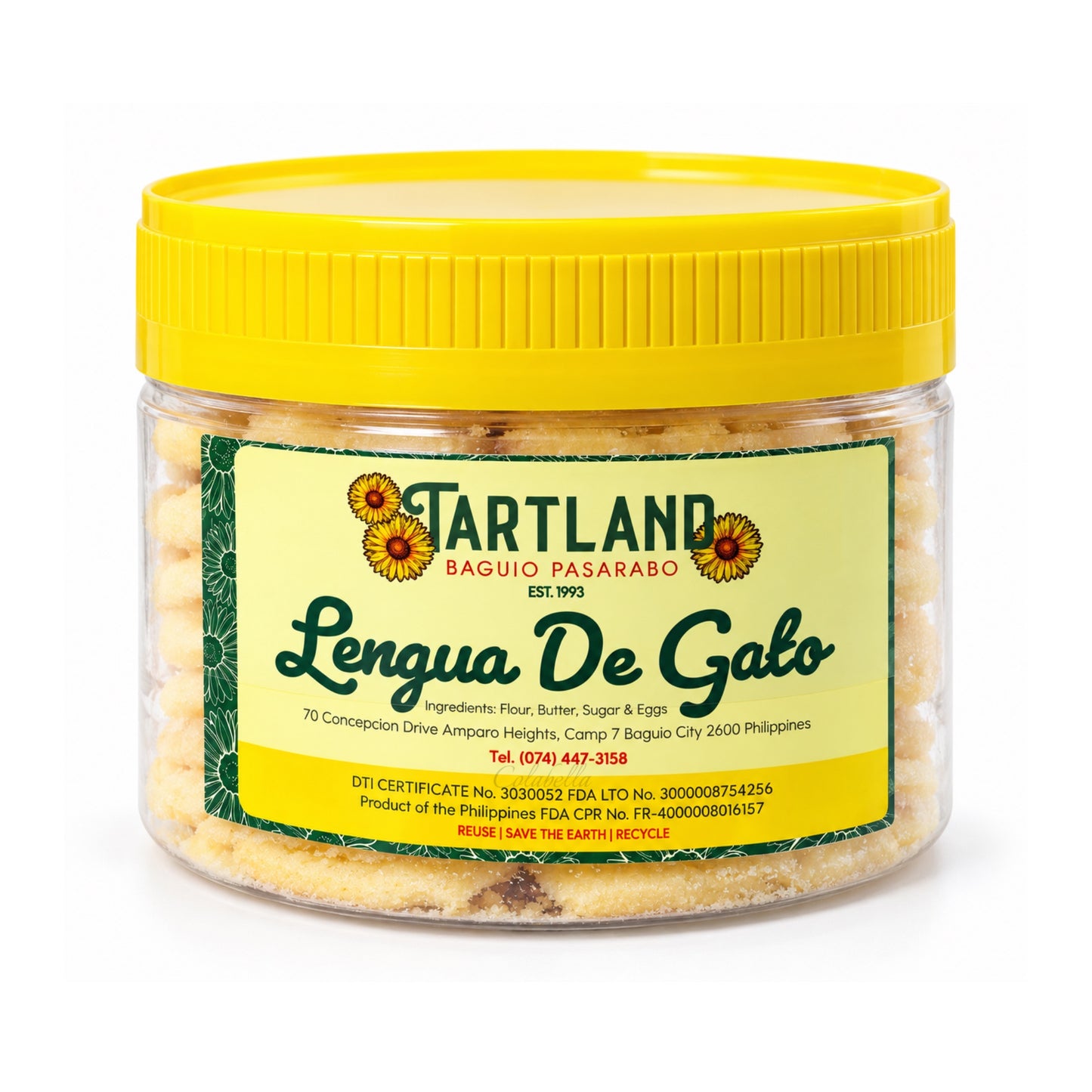Tartland Baguio Pasarabo Lengua de Gato 250g