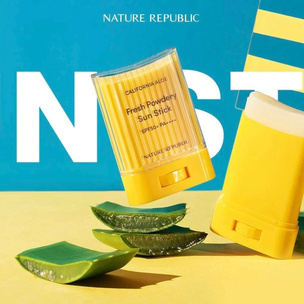 Nature Republic Aloe Fresh Powdery Sun Stick SPF50+ PA++++ 24g