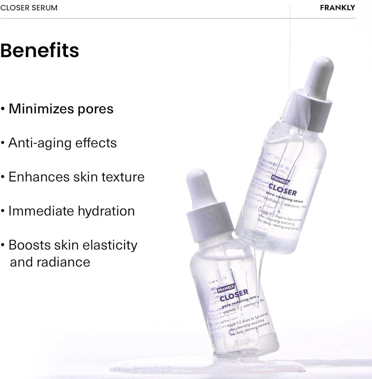 Frankly Closer Pore Reducing Serum 60ml