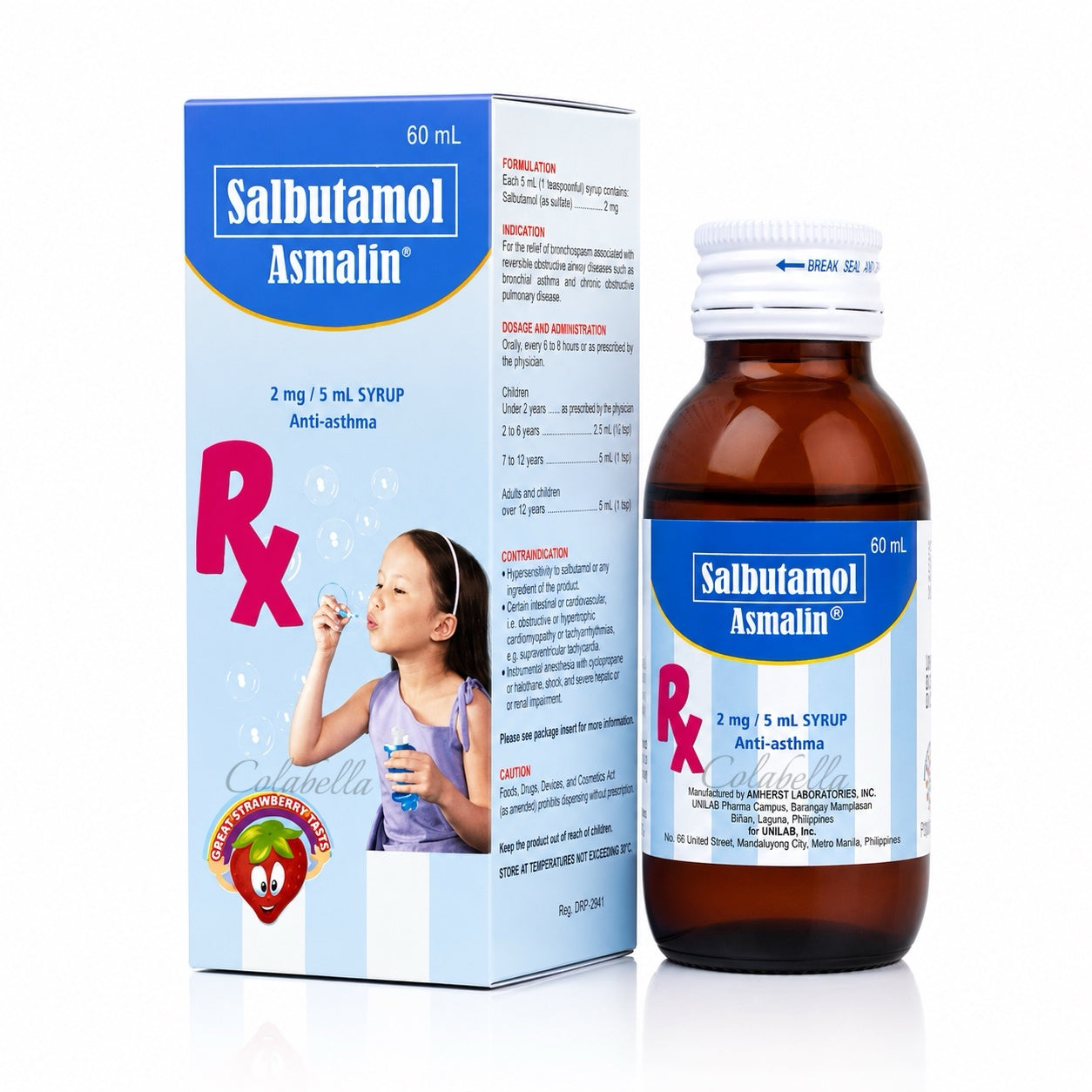 Salbutamol Asmalin 2mg/5ml Syrup 60ml
