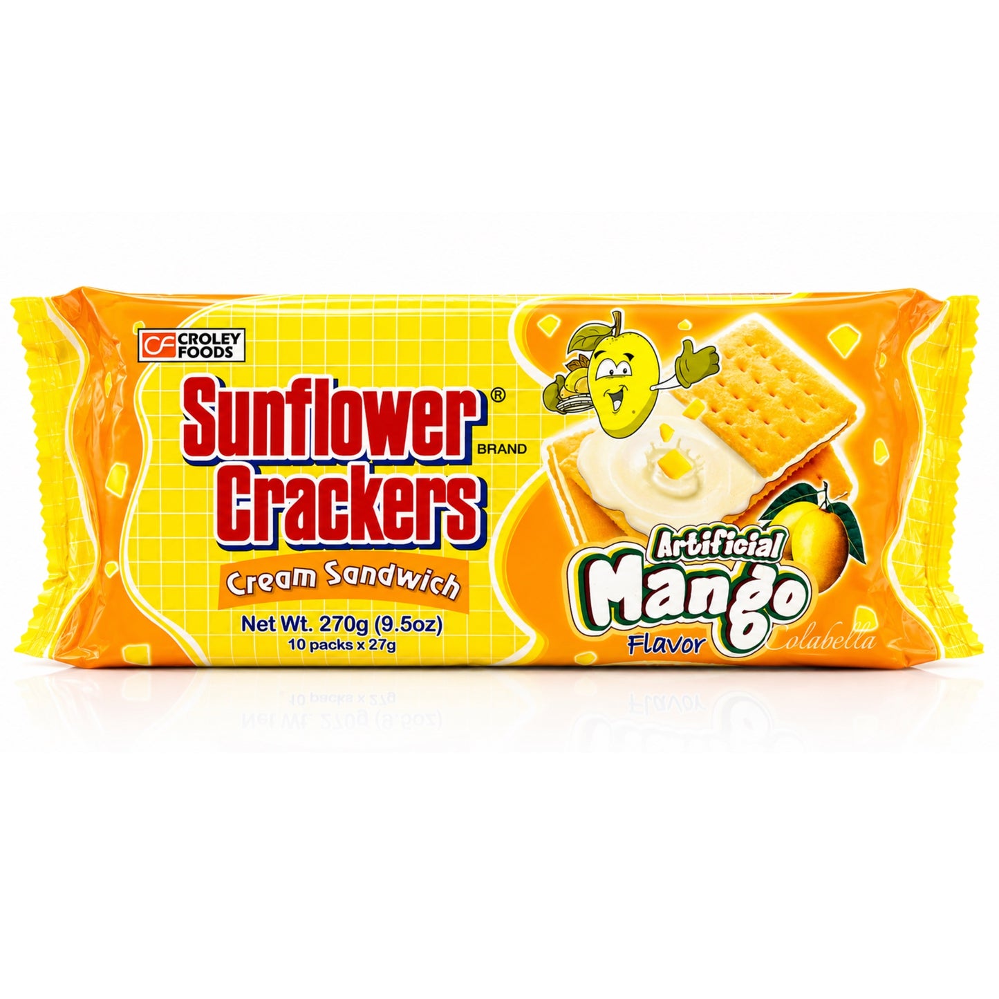 Sunflower Mango Crackers Cream Sandwich 10s