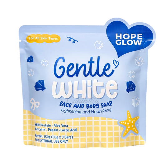 Luna Aura Hope Glow Gentle White Face & Body Soap (50g x 3 Bars)