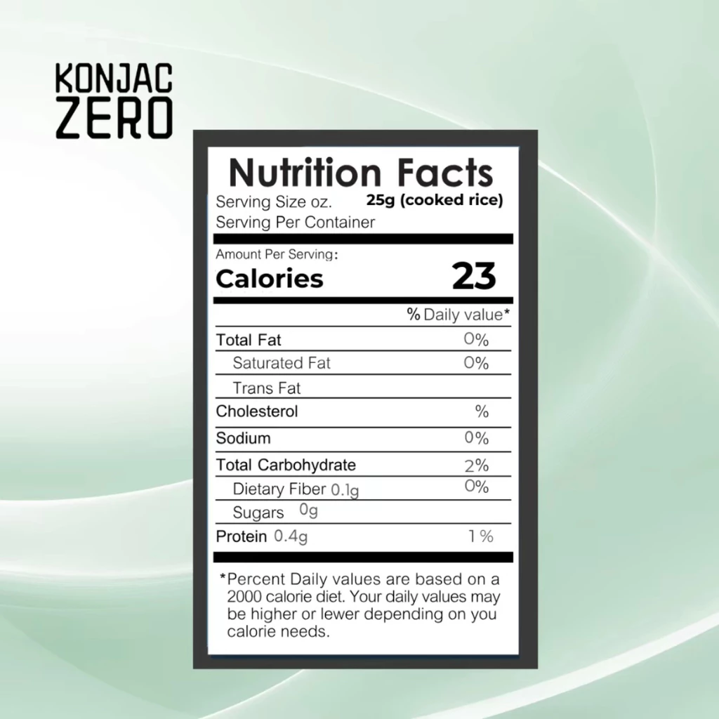 Luxe Slim Konjac Zero Shirataki Dry Rice 500g