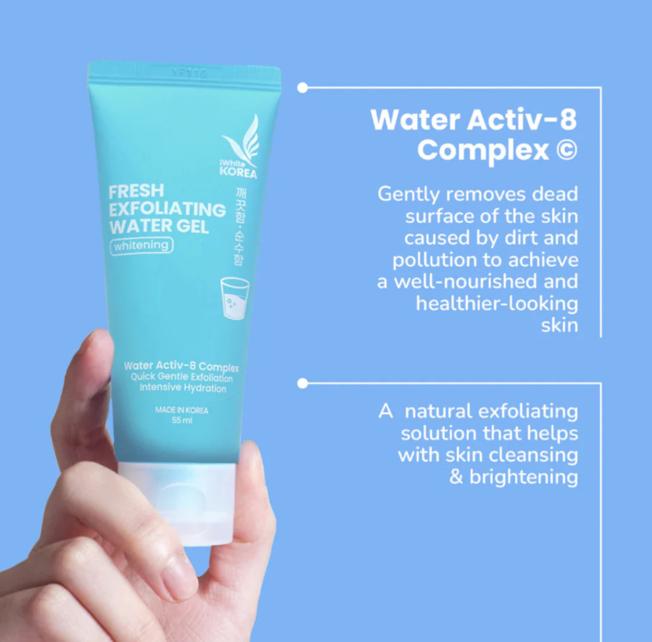 iWhite Korea Fresh Exfoliating Water Gel 55ml