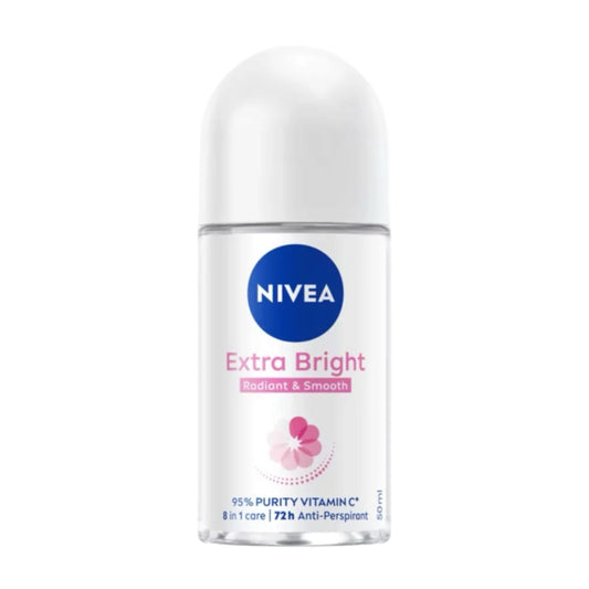 Nivea Extra Brightening 8 Super Food
Deodorant Roll-on 50ml (New Packaging)