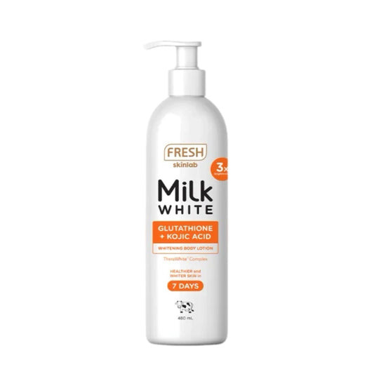 Fresh Skinlab Milk White Glutathione + Kojic Acid Body Lotion (Choose Size)
