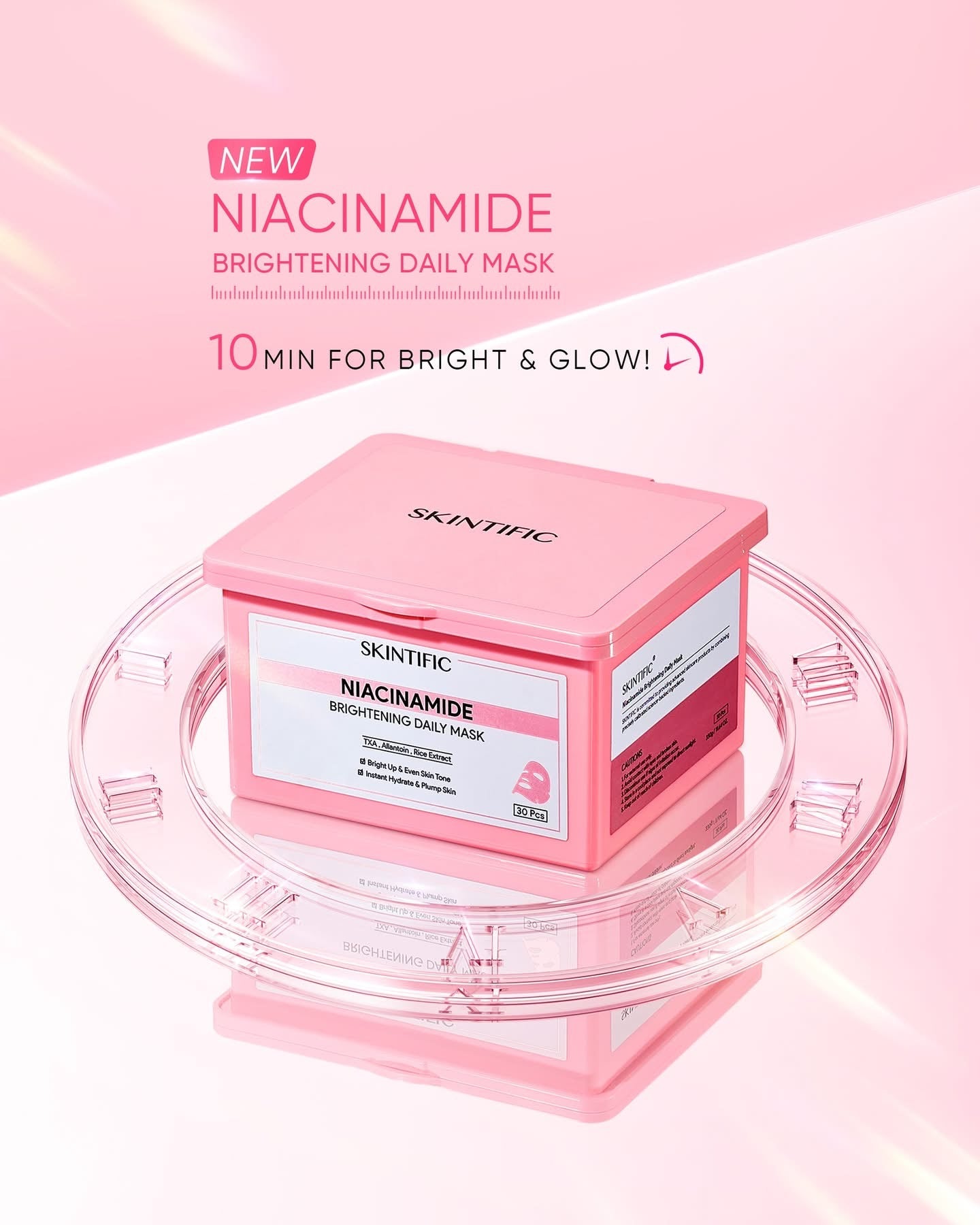 SKINTIFIC Niacinamide Brightening Daily Mask 30 Sheets