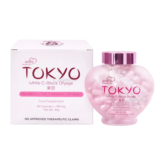 Aishi Premium Tokyo White C-Block Dyfage Glutathione (60 Capsules)