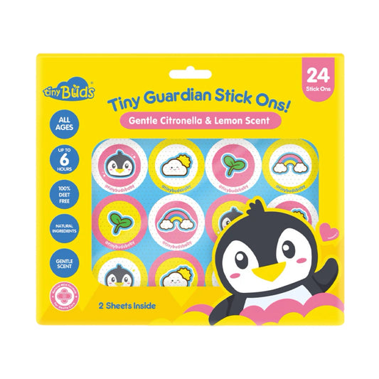 Tiny Buds Tiny Guardian Stick Ons Gentle Citronella and Lemon Scent (24s)
