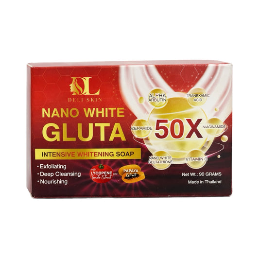 Deli Skin Nano Gluta Intensive Whitening & Deep Cleansing Soap 90g