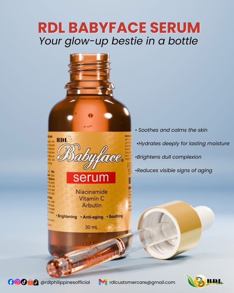 RDL Baby Face Serum (Niacinamide, Vit C, Arbutin) 30ml