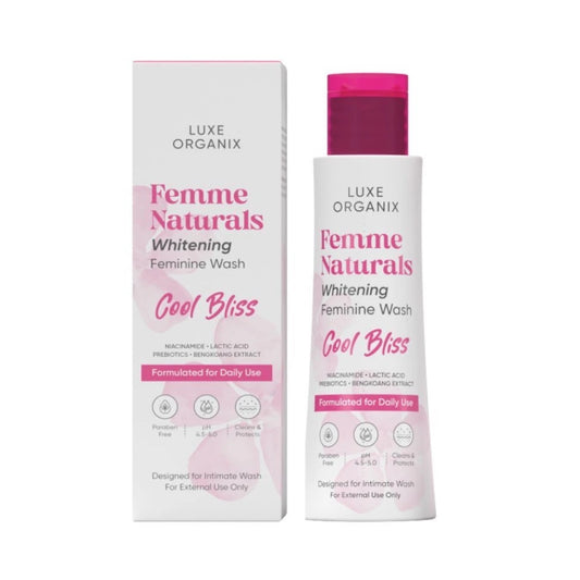 Luxe Organix Femme Naturals Cool Bliss Whitening Feminine Hyglene Wash 120ml