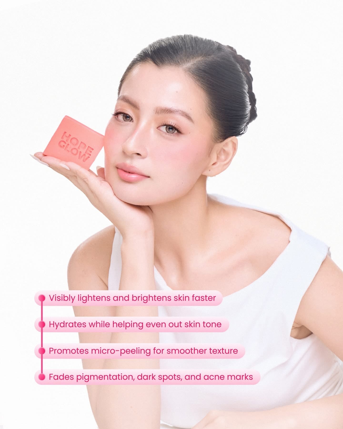 Luna Aura Hope Glow Intense White Face & Body Soap (50g x 3 Bars)