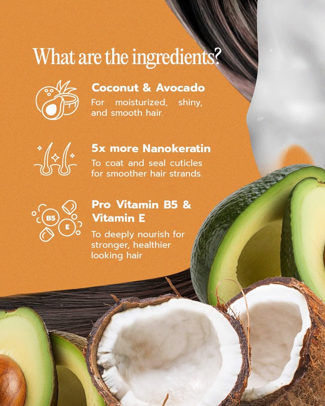 Khaokho Talaypu Coconut Avocado Shampoo (340ml) + Hair Treatment Organic Keratin (290ml) Set