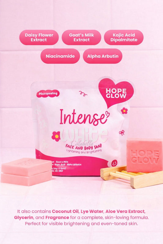 Luna Aura Hope Glow Intense White Face & Body Soap (50g x 3 Bars)