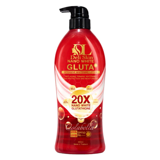 Deli Skin Nano White GLUTA Intensive Whitening Lotion SPF50 500ml