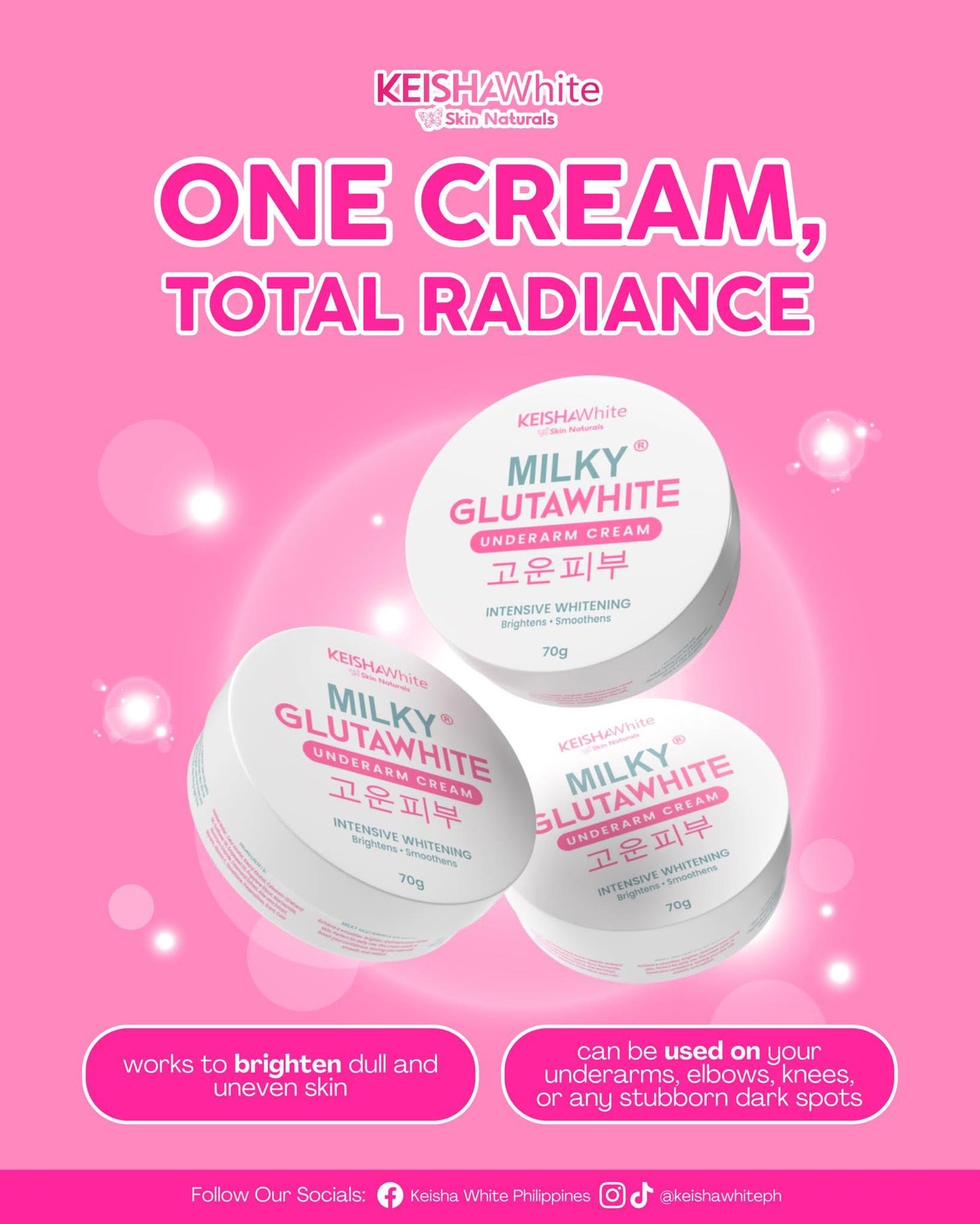 Keisha White Milky Underarm Cream 70g