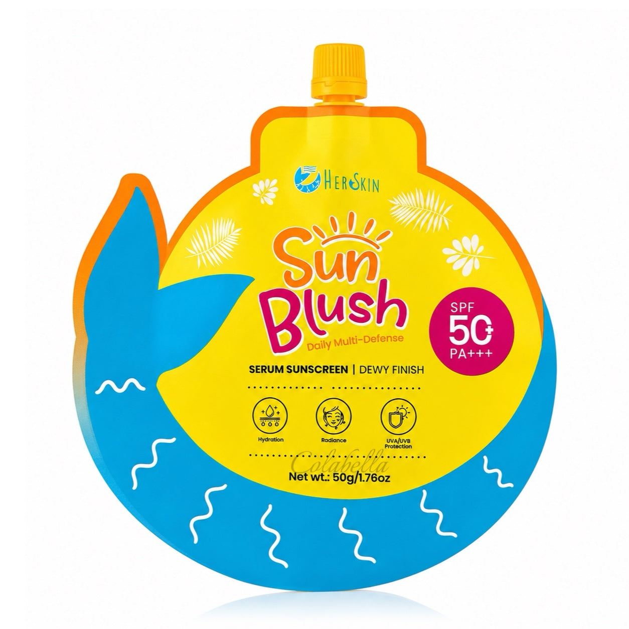 HerSkin Sun Blush Serum Sunscreen SPF50 PA+++ 50g