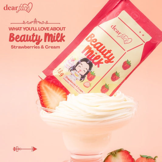 Dear Face Beauty Milk Strawberries & Cream 10s