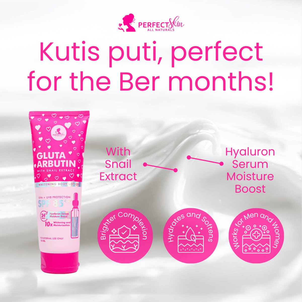 Perfect Skin Gluta Arbutin Brightening Body Lotion 250ml