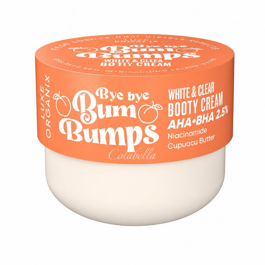 Luxe Organix Bye Bye Bum Bumps White and Clear Booty Cream 230g