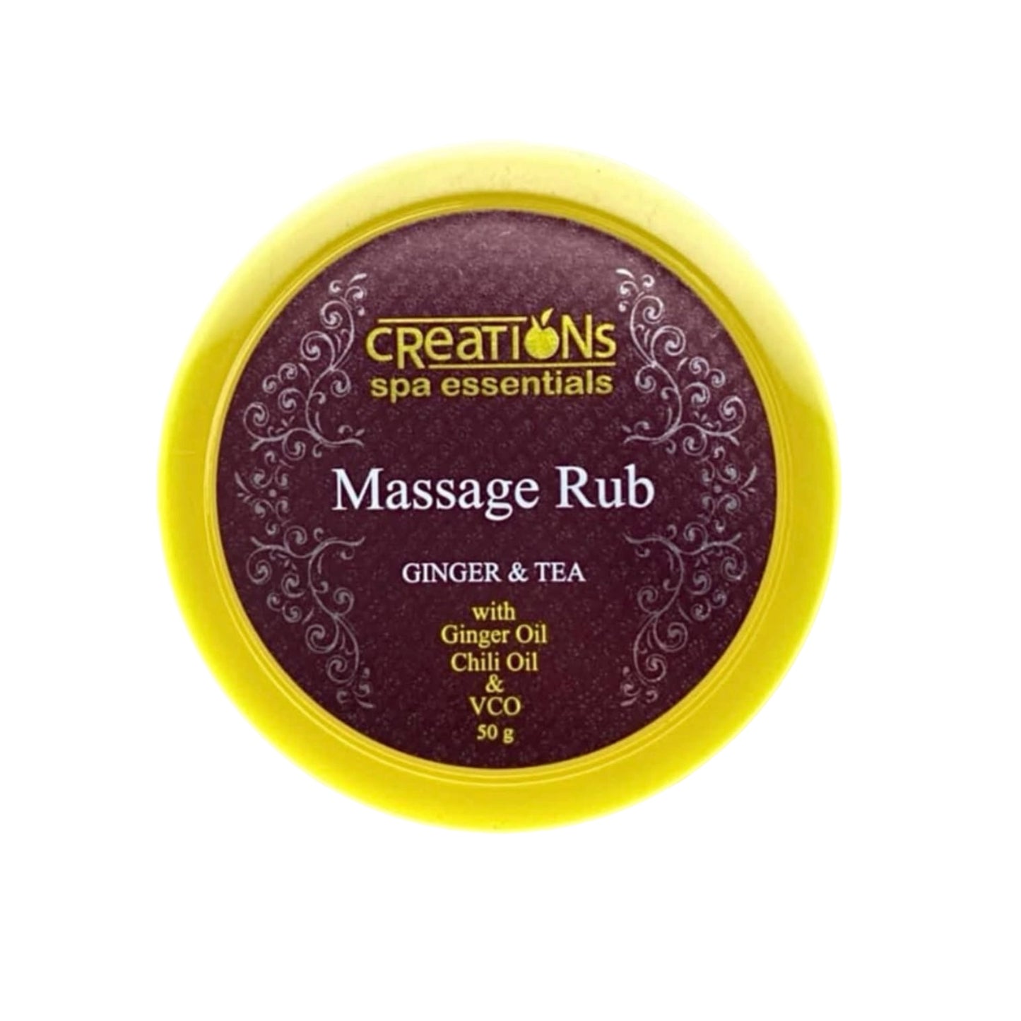 Creations Spa Essentials Pain Relief Rub Ginger and Tea 50g