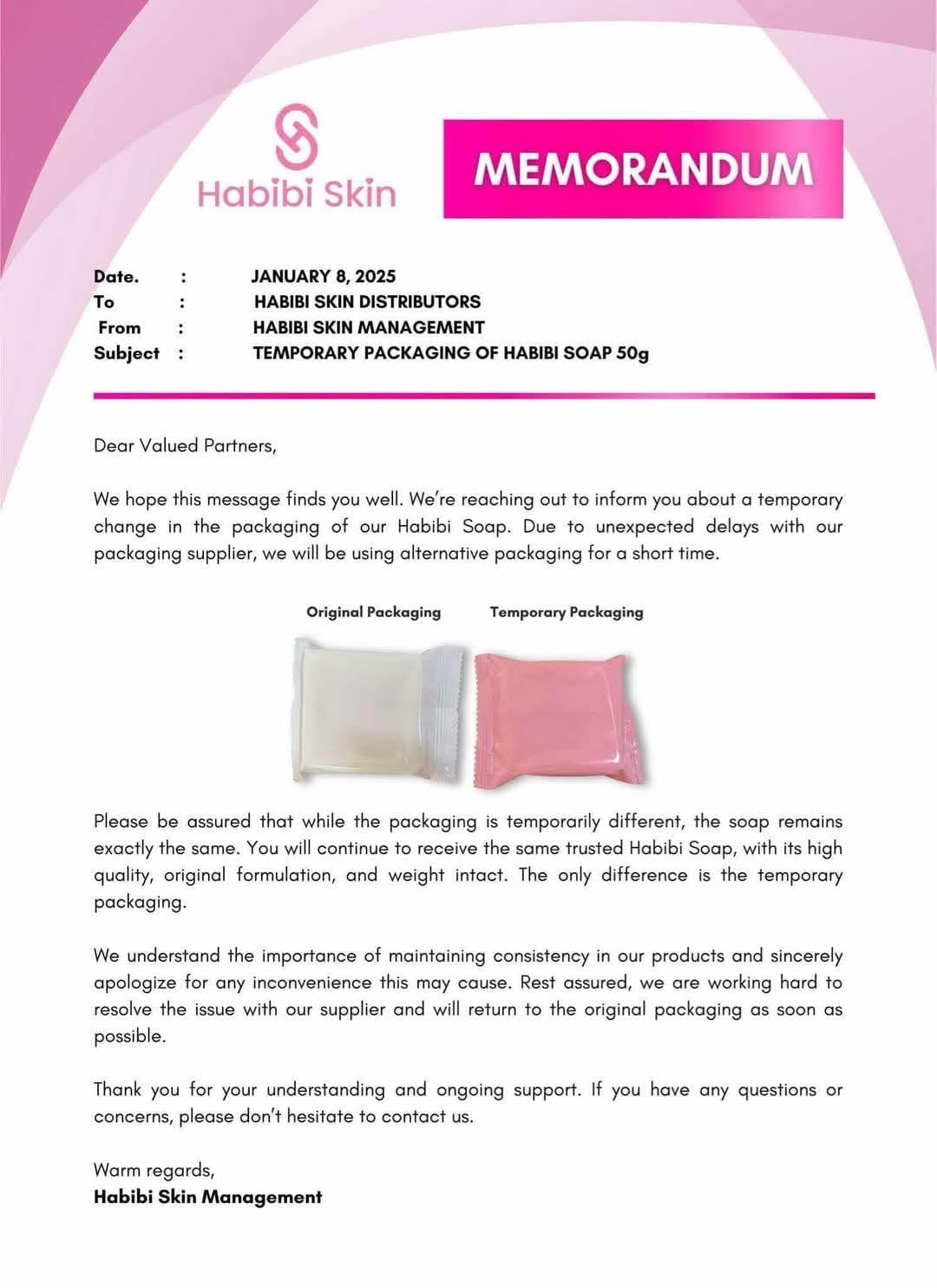 Habibi Skin Milky Peeling Soap 50g (No Box; Sold Per Piece)