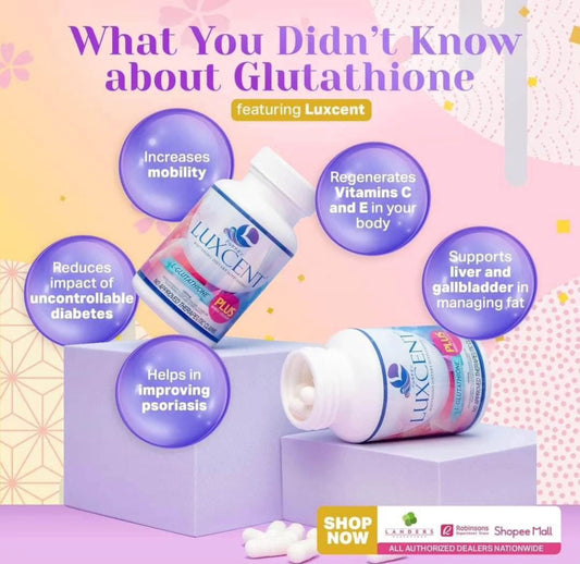 Luxcent High Potency L Glutathione Complex Plus Marine Collagen 60capsules