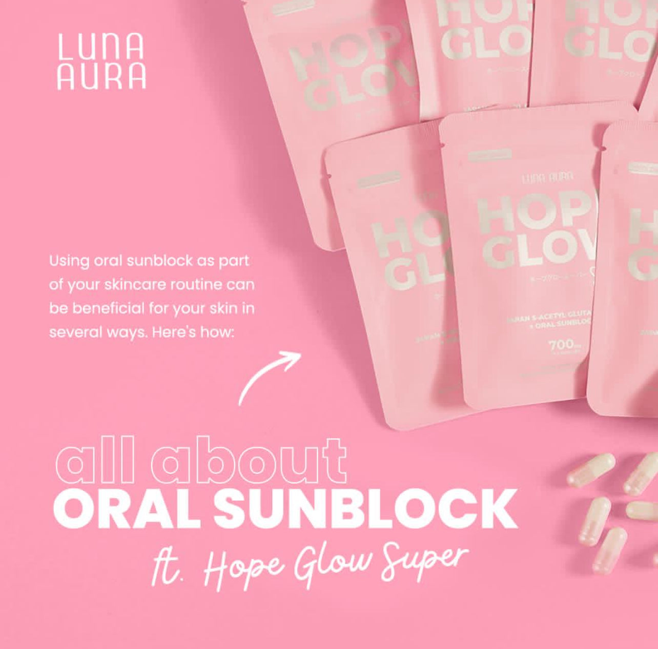 Luna Aura Hope Glow Super Glutathione Capsules 60 Caps Colabella Luna Aura Hope Glow Super Glutathione Capsules 60 Caps Colabella