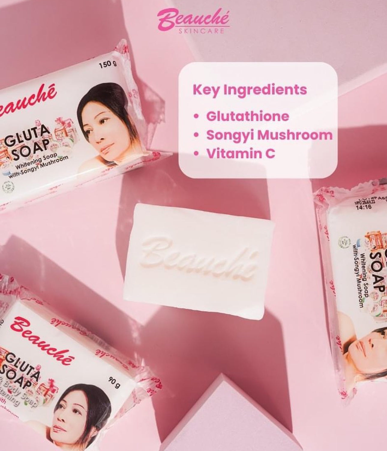 Beauche Gluta Whitening Soap Bar 90g