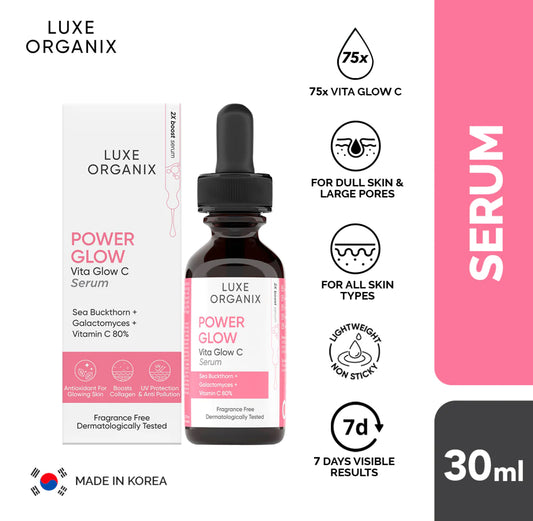 Luxe Organix Power Glow Serum (Choose a Size)
