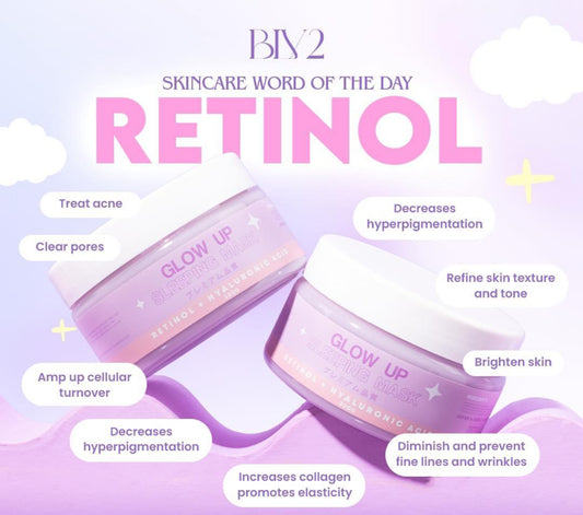 BLV2 Glow Up Sleeping Mask (Retinol + Hyaluronic Acid) 300g