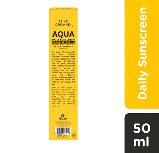 Luxe Organix Aqua Daily Sunscreen 50ml