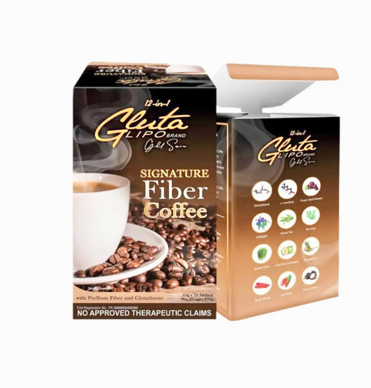 Glutalipo Signature Fiber Coffee 10s EXPIRATION DATE: JUNE 2025