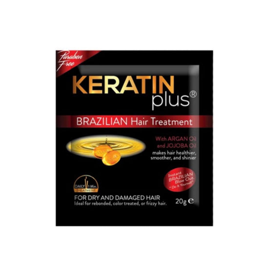 Keratin Plus Black Brazilian Hair Treatment 6 sachets