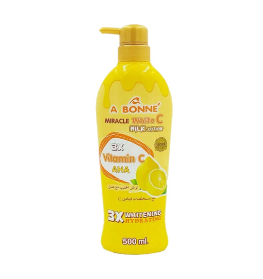 A Bonne’ Lotion Miracle White C Milk Natural Honey Lotion Moisturizing 500ml