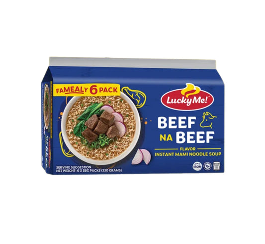 Lucky Me Beef Noodles 6s
