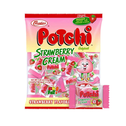 Potchi Strawberry Cream Gummy Candy (50pcs)